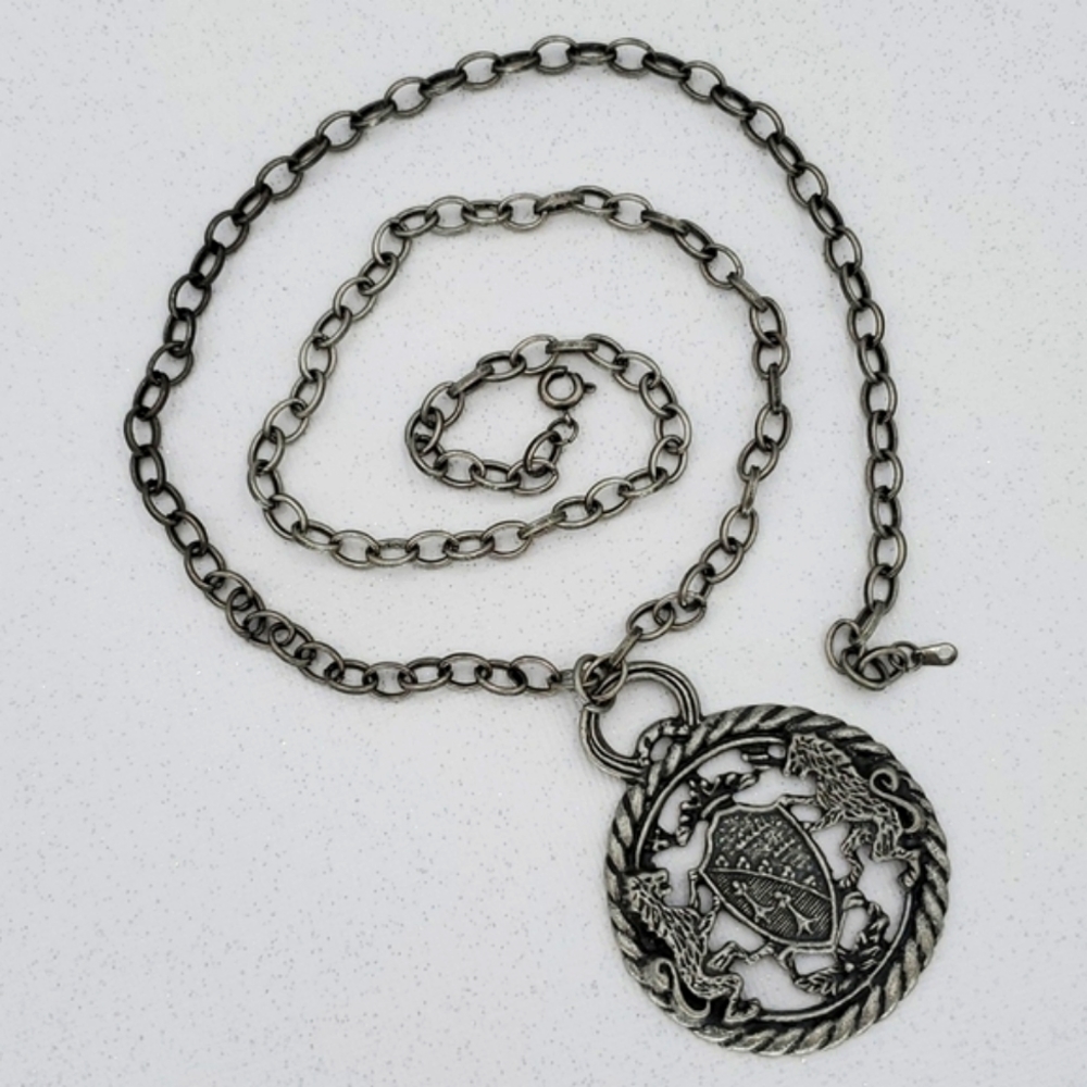 Pewter Tone Gryffindor Necklace